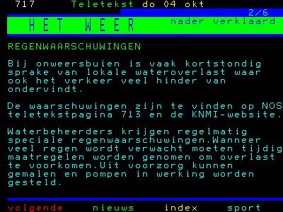 Het weer nader verklaard NOS Teletekst