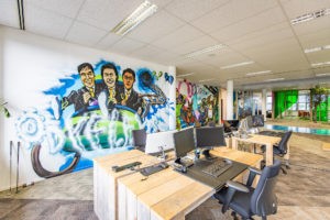 Foto kantoor Dyflexis werkplek accountmanagers en marketeers