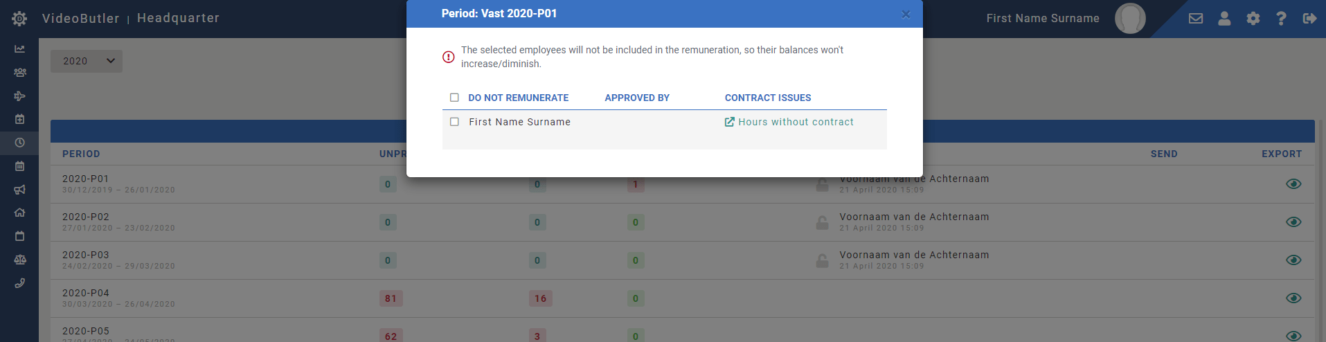 notification payroll